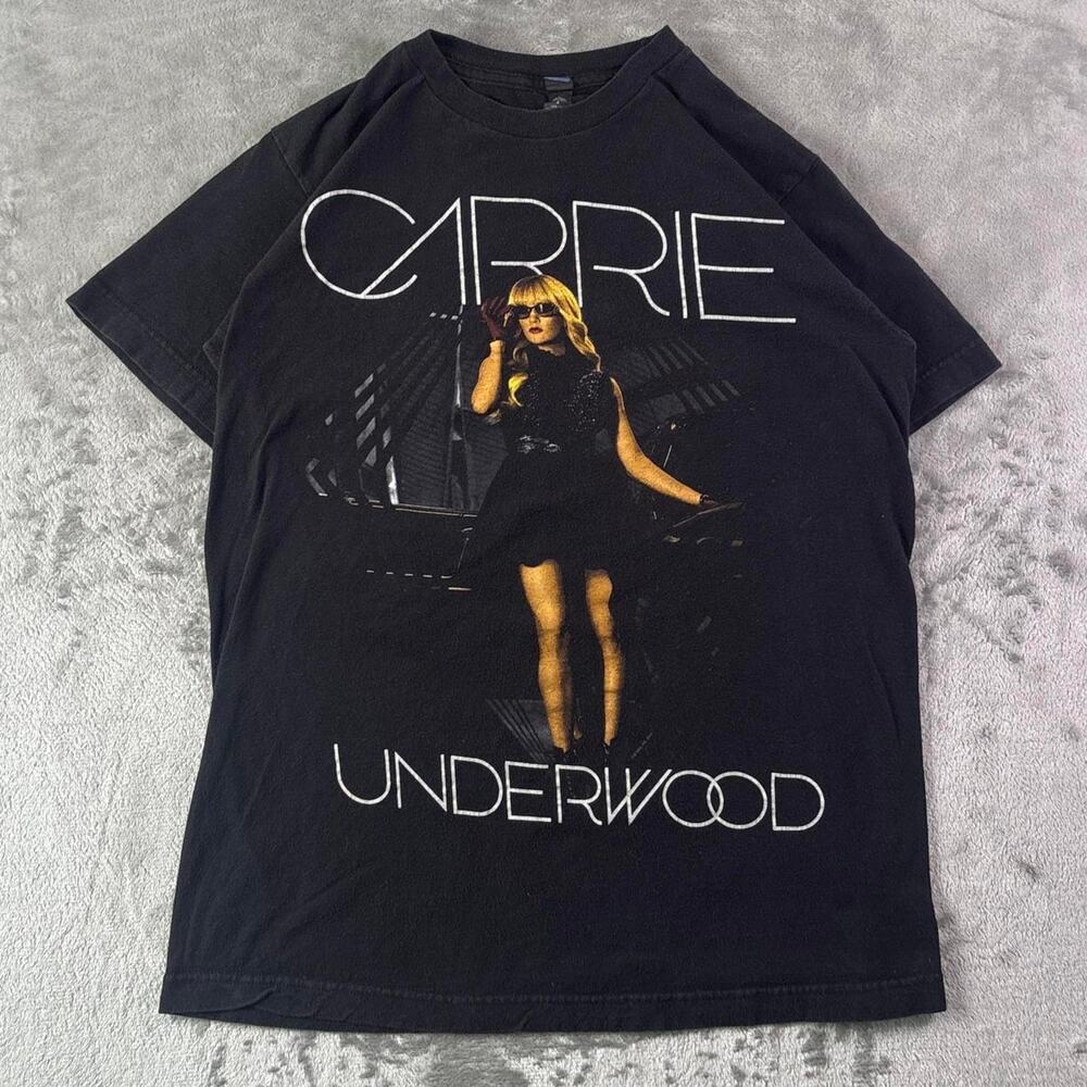 Carrie Underwood Graphic Band T-Shirt Black Country Music Tour Tee Size Medium
